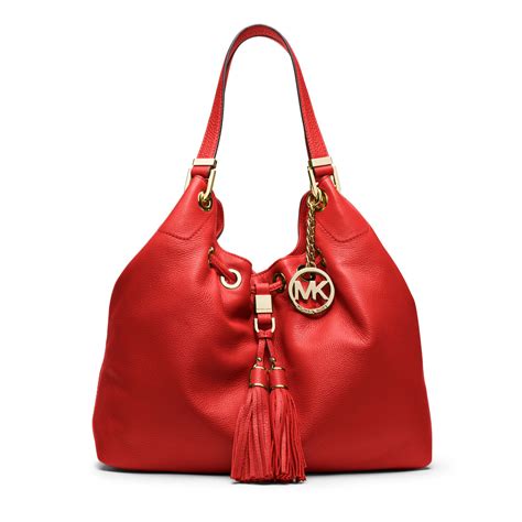 michael kors large red hand bag|michael kors backpack red.